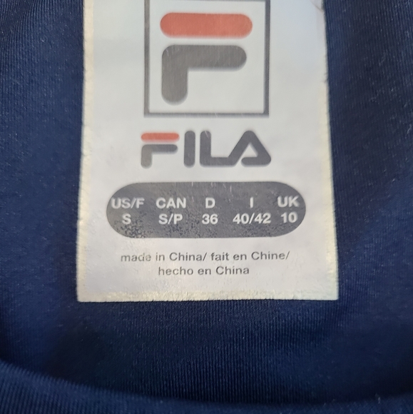 Fila Woman's Sleeveless Tanktop Workout Shirt,  Size: Small  Color: Blue - Picture 6 of 12